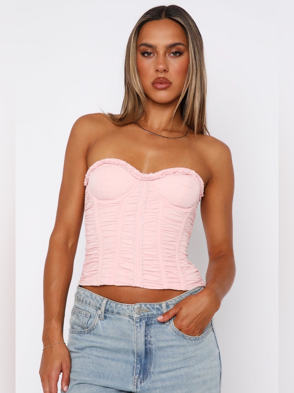 White Fox Boutique Bustier Top